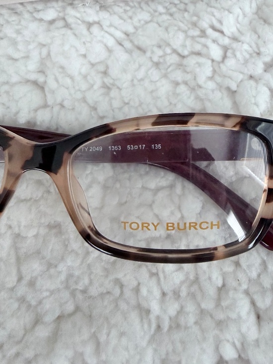 Tory Burch NWT Rectangular Tortoise Shell Eyeglasses + Case main image 15